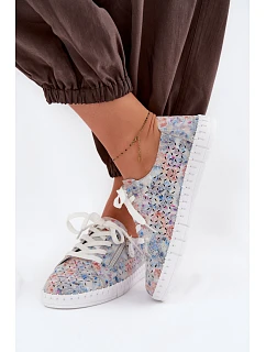 polobotky z přírodního semiše stříbrné model 22101181 - EVENTO