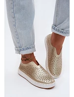 Sandály na Platformě Zlaté model 22140959 - Boto