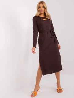 Sukienka LK SK model 19069306 ciemny brązowy - FPrice