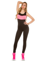 Trendy KouCla Workout jumpsuit with mesh