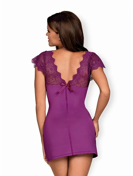 košilka chemise purple  model 12404881 - Obsessive