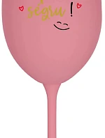 VAŠA SÉRIA MÁ PRIMA SÉRIU! - ružový pohár na víno 350 ml