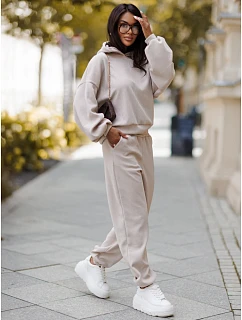 Komplet damski z kapturem i beżowy model 22387025 - FashionStreet