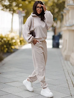 Komplet damski z kapturem i beżowy model 22387025 - FashionStreet