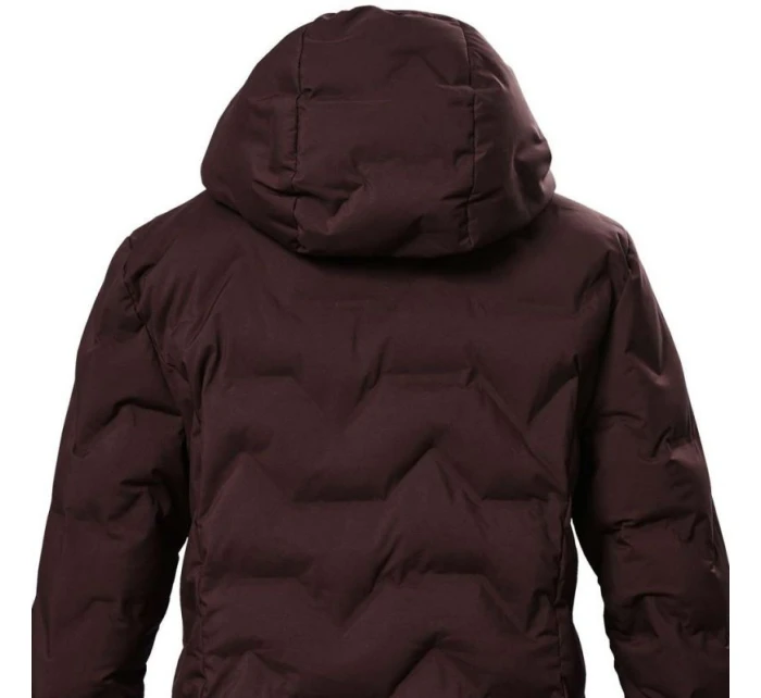 Dámská prošívaná bunda  9 zimní nepromokavá bunda s kapucí dlouhá bordó model 21858113 - Killtec