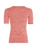 TOMMY HILFIGER DÁMSKY SVETER S KRÁTKYM RUKÁVOM TOMMY HILFIGER DÁMSKY SVETER S KRÁTKYM RUKÁVOM