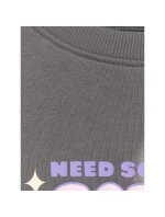 Dívčí mikina oversize bez kapuce model 21907206 - 4F