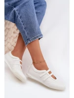 Sportovní dámské baleríny S Paskami Bílé Farvessa