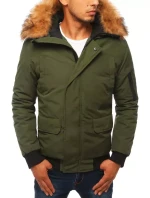 Pánská zimní bunda zelená Dstreet model 21963908 - FashionStreet