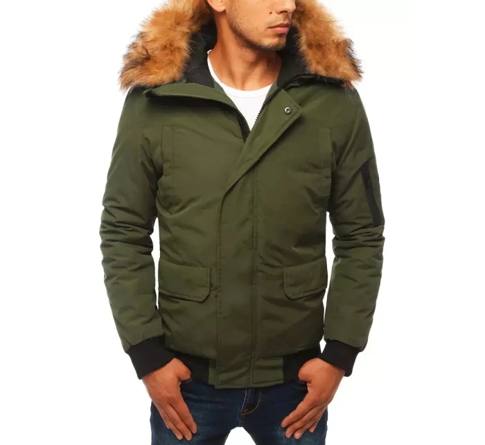 Pánská zimní bunda zelená Dstreet model 21963908 - FashionStreet