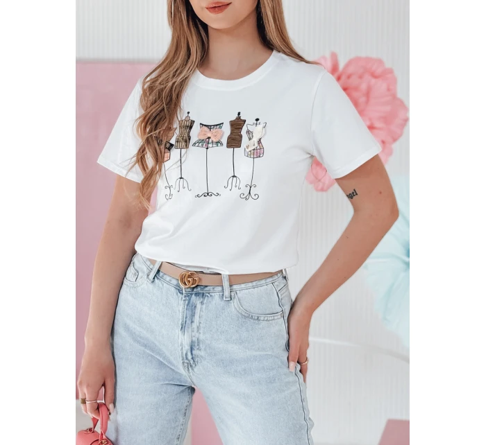 Dámské tričko s potiskem bílé Dstreet model 21984217 - FashionStreet