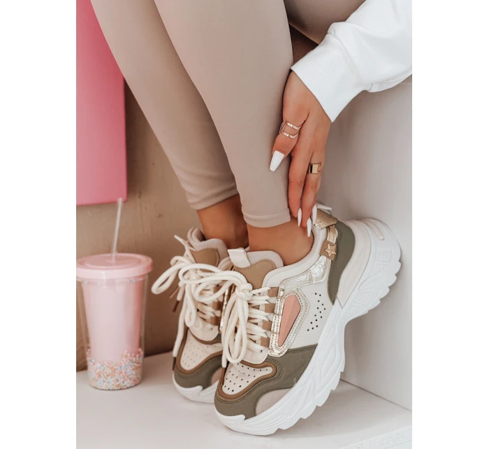 CELESTIC dámske tenisky na platforme zelené FashionStreet ZY0816