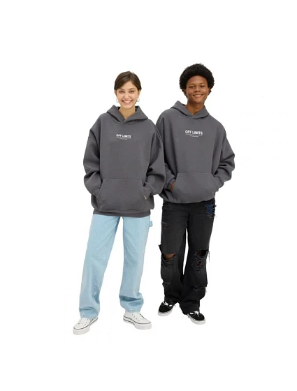 unisex mikina s kapucí šedá model 21467618 - YOURTURN