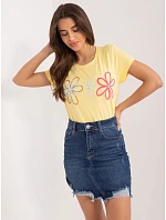 T shirt RV TS model 22293635 żółty - FPrice T shirt RV TS model 22293635 żółty - FPrice