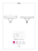Horúca tangá Shibu crotchless thong - Obsessive