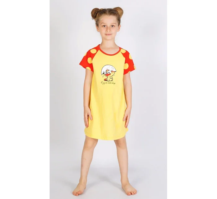 Detská nočná košeľa s krátkym rukávom Malé kurča