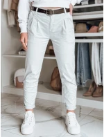 Dámské kalhoty chinos s páskem světle šedé Dstreet model 21986424 - FashionStreet