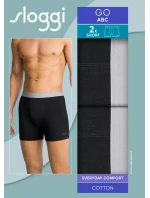 sloggi muži GO ABC 2.0 Short 2P - BLACK - SLOGGI BLACK - SLOGGI