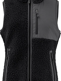 Fleece Vest Women Dámská fleecová vesta Sherpa "TwoTone" black model 22453595 - James Harvest