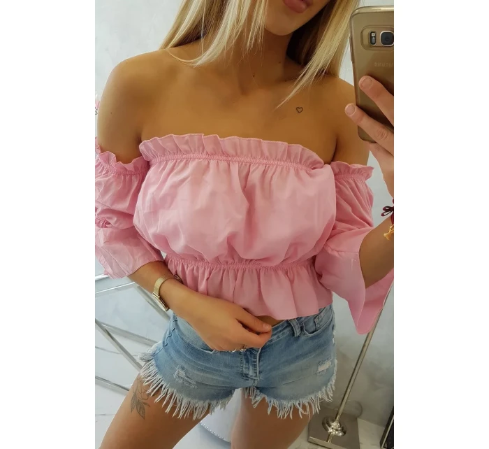 Halenka ve světle růžové barvě Halenka ve světle růžové barvě