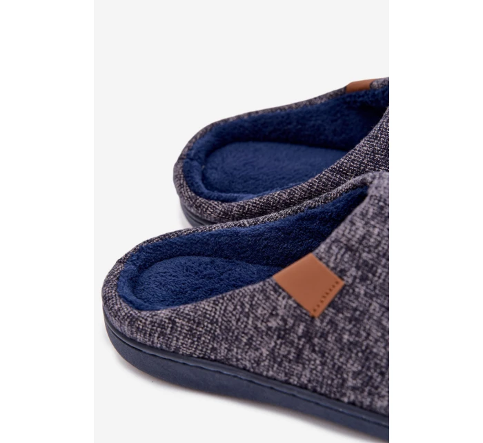 Pánské pantofle tmavě modré model 21793947 - Boto