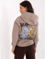 Bluza model 21378755 ciemny bezowy - FPrice Bluza model 21378755 ciemny bezowy - FPrice