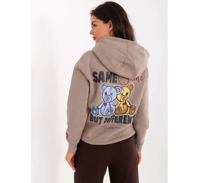 Bluza model 21378755 ciemny bezowy - FPrice Bluza model 21378755 ciemny bezowy - FPrice