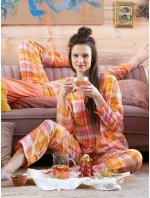 Dámské pyžamo LNS model 21915152 B24 oranžové - Key