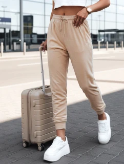 Dámské světle broskvové velurové tepláky Dstreet model 21993582 - FashionStreet