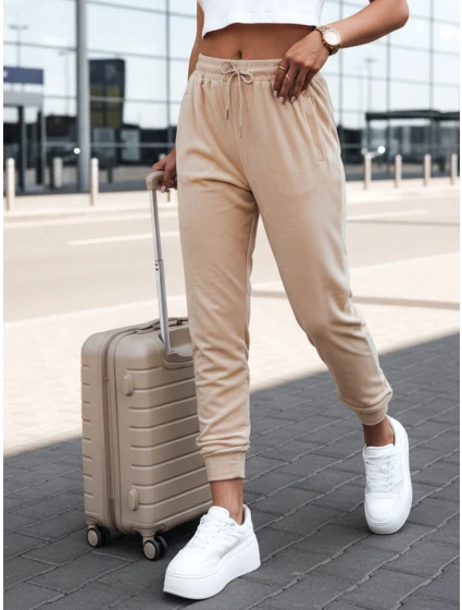 Dámské světle broskvové velurové tepláky Dstreet model 21993582 - FashionStreet