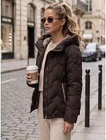 Dámská hnědá bunda FashionStreet TY5944
