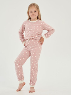 Dievčenské pyžamo Chloe ružové s bodkami