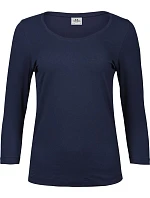 TJ 460 Dámské elastické tričko s 3/4 rukávem model 22497112 navy - Tee Jays TJ 460 Dámské elastické tričko s 3/4 rukávem model 22497112 navy - Tee Jays