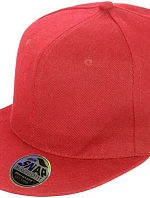 Result Headwear RC 083X 6-panelová čiapka s plochým šiltom 28.083X červená