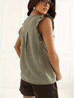 Košeľa IR KS M116056.98 v khaki farbe