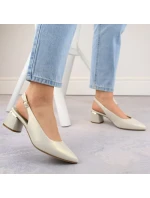 Sergio Leone W SK439B perlové elegantné plné sandále