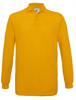 B&C LSL Piqué polo s dlouhým rukávem gold model 22484958