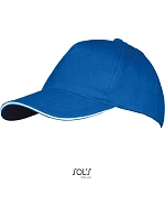 SOL'S Long Beach 5 panelová sandwich kšiltovka model 22521370 royal blue/white SOL'S Long Beach 5 panelová sandwich kšiltovka model 22521370 royal blue/white
