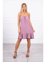 Tenké šaty na ramínka tmavě růžové Tenké šaty na ramínka tmavě růžové