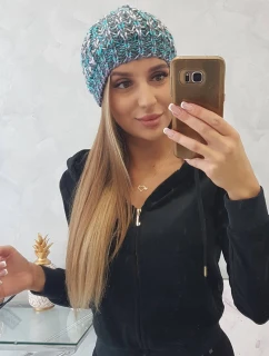 Dámská čepice s bambulí  tyrkysová model 18751895 - K-Fashion