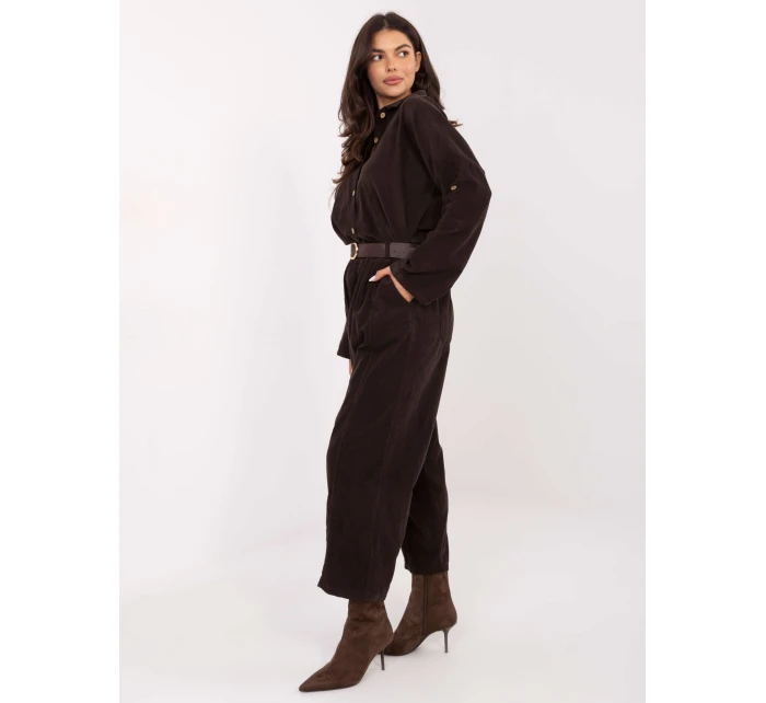 IT nohavice SP 258009.83 tmavohnedé