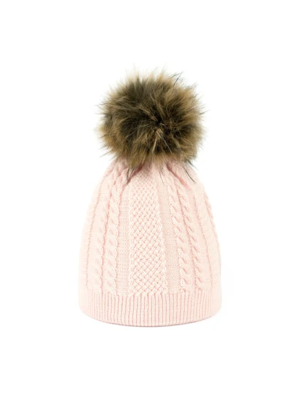 Čepice model 17693979 Light Pink - Art of polo