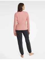 Glam pyžamo model 18802906 Růžová a šedá - HENDERSON LADIES Glam pyžamo model 18802906 Růžová a šedá - HENDERSON LADIES