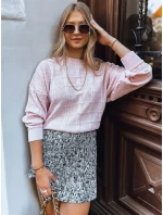 Dámsky oversize sveter SKYLARK pink FashionStreet MY2134