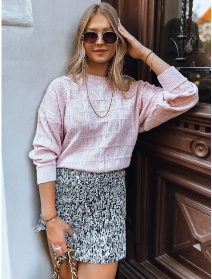 Dámsky oversize sveter SKYLARK pink FashionStreet MY2134