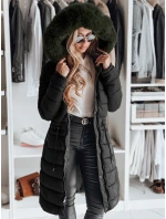 Dámska zimná bunda TRENDNEL obojstranná s kapucňou čierna FashionStreet TY5023 Dámska zimná bunda TRENDNEL obojstranná s kapucňou čierna FashionStreet TY5023