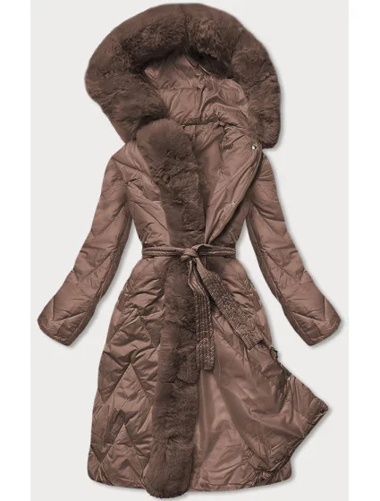 DAMSKA DŁUGA KURTKA PIKOWANA ZIMOWA model 21243526 - WAY MODE