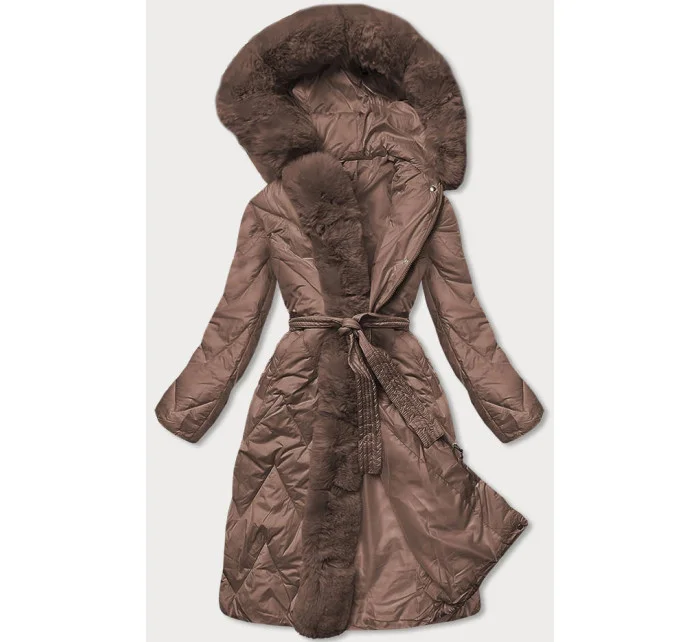 DAMSKA DŁUGA KURTKA PIKOWANA ZIMOWA model 21243526 - WAY MODE