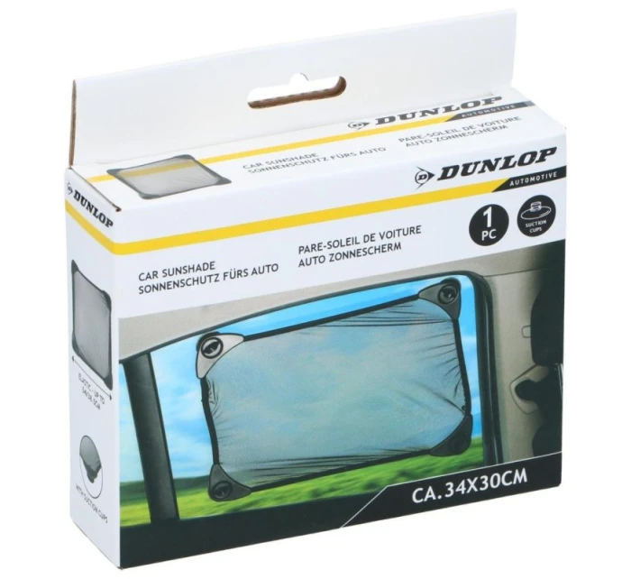 Slnečná clona so stierkami 34x30 cm 1 ks DUNLOP BLACK Slnečná clona so stierkami 34x30 cm 1 ks DUNLOP BLACK