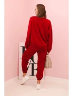 Súprava mikina + nohavice butter burgundy